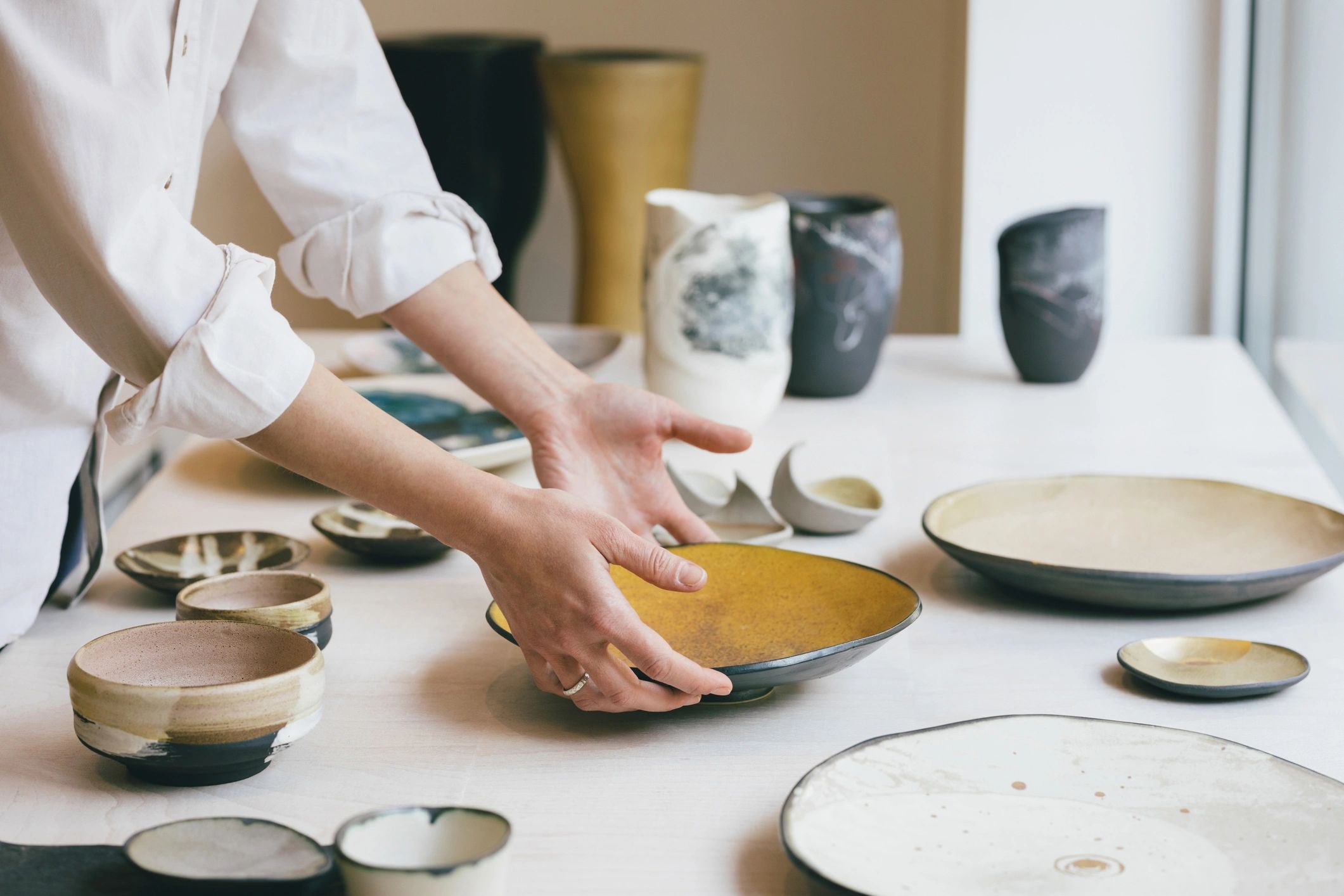 artisan ceramic plates