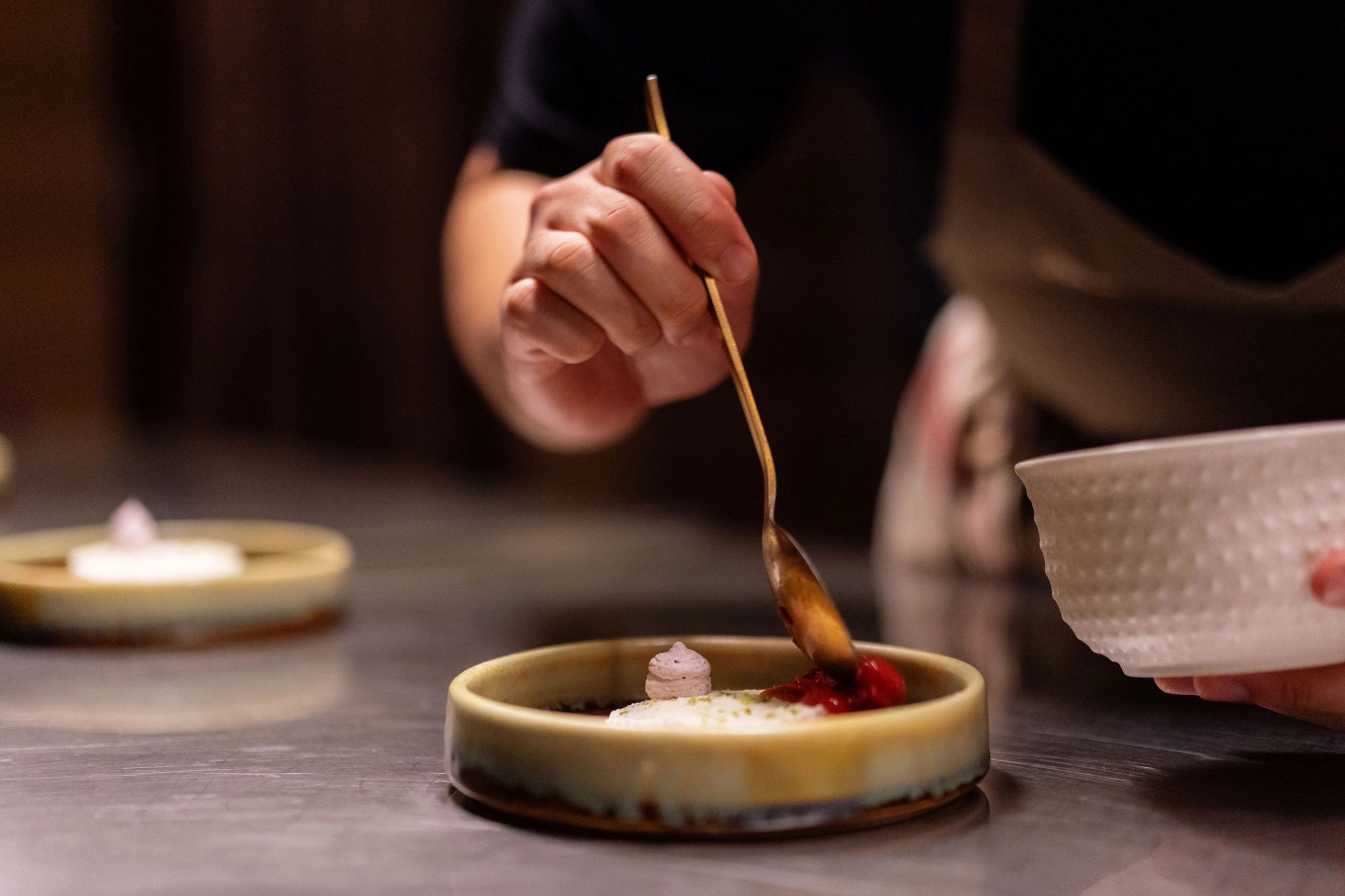artisan dinnerware upscale restaurant