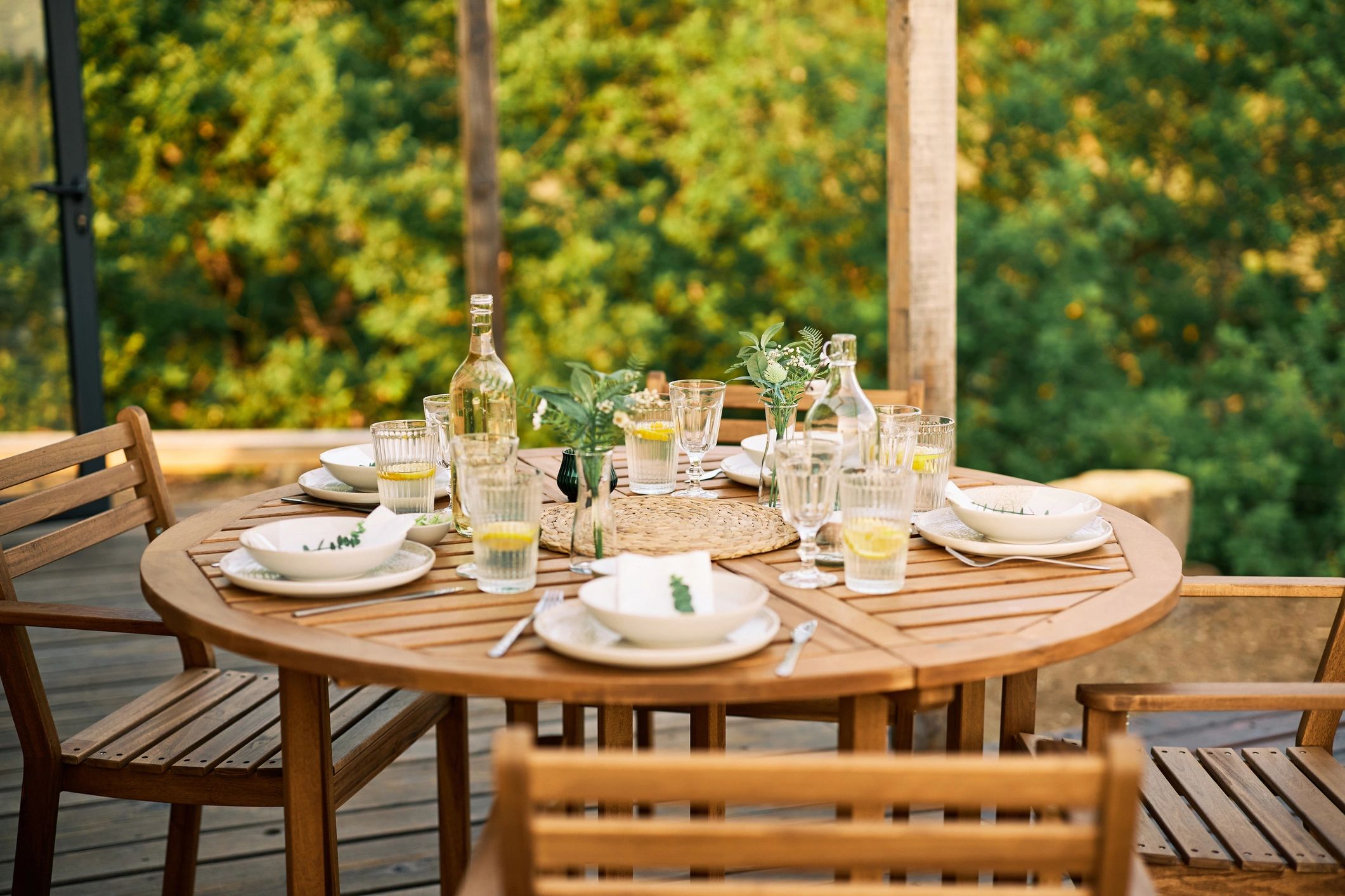 luxury ceramic plates on table